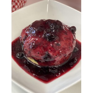 Black & Blue Steamed Pudding